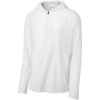 Custom Sport-Tek Repeat 1/2-Zip Long Sleeve Hooded Jacket White
