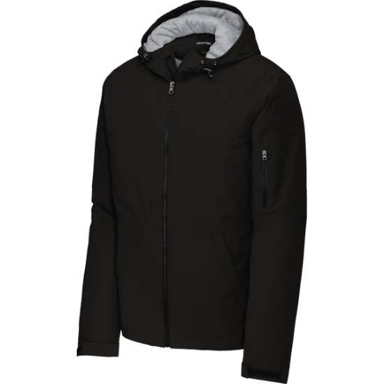 Custom Sport-Tek Waterproof Insulated Jacket Black