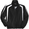 Custom Sport-Tek Colorblock Raglan Jacket. Black/White