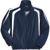 Custom Sport-Tek Colorblock Raglan Jacket. True Navy Blue/White