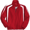 Custom Sport-Tek Colorblock Raglan Jacket. True Red/White