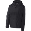 Custom Sport-Tek Zipped Pocket Anorak. Black/Black