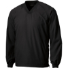 Custom Sport-Tek V-Neck Raglan Wind Shirt. Black