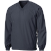 Custom Sport-Tek V-Neck Raglan Wind Shirt. Graphite Grey