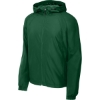 Custom Sport-Tek Hooded Raglan Jacket. Forest Green