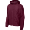 Custom Sport-Tek Hooded Raglan Jacket. Maroon Red