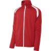 Custom Sport-Tek Tricot Track Jacket. True Red/White