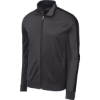 Custom Sport-Tek Tricot Sleeve Stripe Track Jacket. Graph Grey/Blk