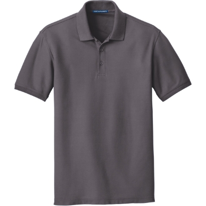 Custom Port Authority Core Classic Pique Polo. Graphite Gray