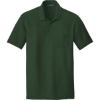Custom Port Authority Core Classic Pique Pocket Polo. Deep For Green
