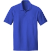 Custom Port Authority Core Classic Pique Pocket Polo. True Royal Blue