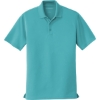 Custom Port Authority Dry Zone UV Micro-Mesh Polo. Aquamarine Blue