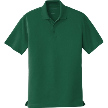 Custom Port Authority Dry Zone UV Micro-Mesh Polo. Deep Forest Green