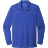 Custom Port Authority Dry Zone UV Micro-Mesh Long Sleeve Polo True Royal Blue