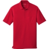 Custom Port Authority Dry Zone UV Micro-Mesh Pocket Polo. Rich Red