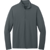 Custom Port Authority Dry Zone UV Micro-Mesh 1/4-Zip Graphite Gray