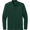Custom Port Authority Wearever Signature Pique Long Sleeve Polo Dark Green