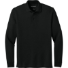 Custom Port Authority Wearever Signature Pique Long Sleeve Polo Deep Black