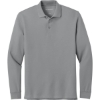 Custom Port Authority Wearever Signature Pique Long Sleeve Polo GustyGrey