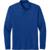 Custom Port Authority Wearever Signature Pique Long Sleeve Polo True Royal Blue
