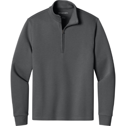 Custom Port Authority Wearever Signature Double Pique 1/4-Zip StormGrey