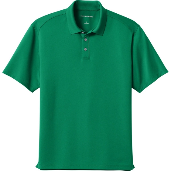 Custom Port Authority Wearever Performance Pique Polo Bright Kelly Green