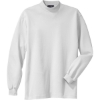 Custom Port Authority Interlock Knit Mock Turtleneck. White