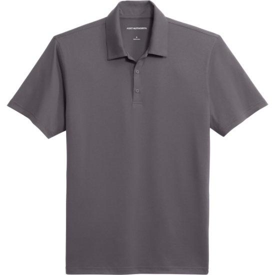 Custom Port Authority Performance Staff Polo Graphite Gray