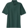 Custom Port Authority Heavyweight Cotton Pique Polo. Dark Green