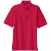 Custom Port Authority Heavyweight Cotton Pique Polo. Red