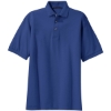 Custom Port Authority Heavyweight Cotton Pique Polo. Royal Blue