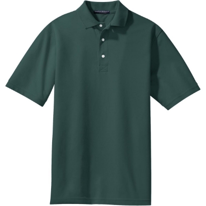 Custom Port Authority Rapid Dry Polo. Dark Green