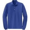 Custom Port Authority Rapid Dry Long Sleeve Polo. Royal