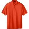 Custom Port Authority Extended Size Silk Touch Polo Orange