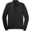 Custom Port Authority Silk Touch Long Sleeve Polo. Black