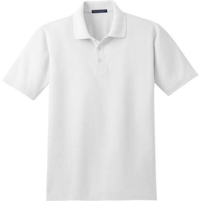 Custom Port Authority Stain-Release Polo. White