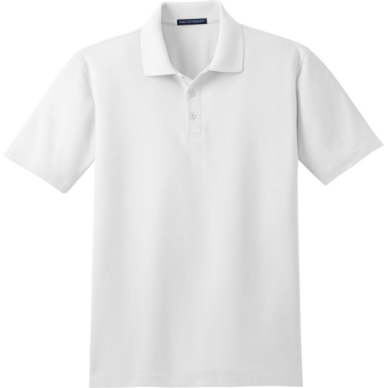 Custom Port Authority Stain-Release Polo. White