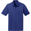 Custom Port Authority Silk Touch Performance Pocket Polo. Royal Blue