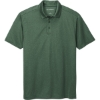 Custom Port Authority Heathered Silk Touch Performance Polo. Green Glen Heather