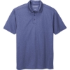 Custom Port Authority Heathered Silk Touch Performance Polo. Royal Blue Heather