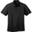 Custom Port Authority Silk Touch Performance Colorblock Stripe Polo. Black/Steel Gray