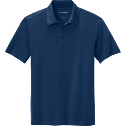 Custom Port Authority Cotton Touch Performance Polo. Estate Blue