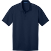 Custom Port Authority Diamond Jacquard Polo. True Navy Blue