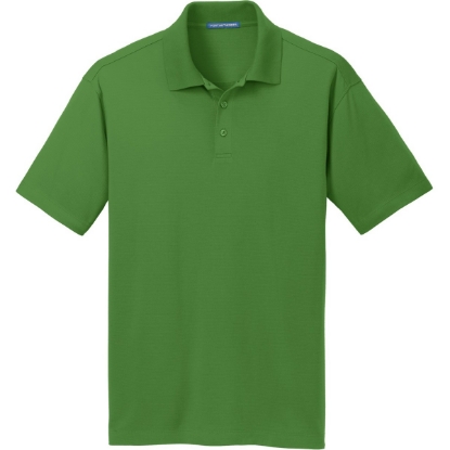 Custom Port Authority Rapid Dry Mesh Polo. Treetop Green