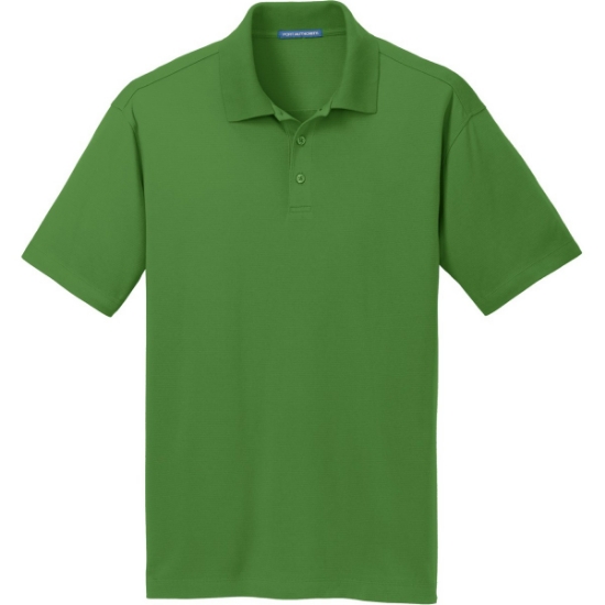 Custom Port Authority Rapid Dry Mesh Polo. Treetop Green