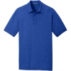 Custom Port Authority Digi Heather Performance Polo. True Royal Blue