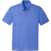 Custom Port Authority Trace Heather Polo. True Royal Blue Heather