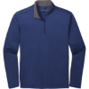 Custom Port Authority Silk Touch Performance 1/4-Zip Royal Blue/Steel Gray