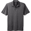 Custom Port Authority Shadow Stripe Polo. Deep Black