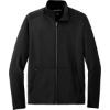 Custom Port Authority Accord Stretch Fleece Full-Zip Black